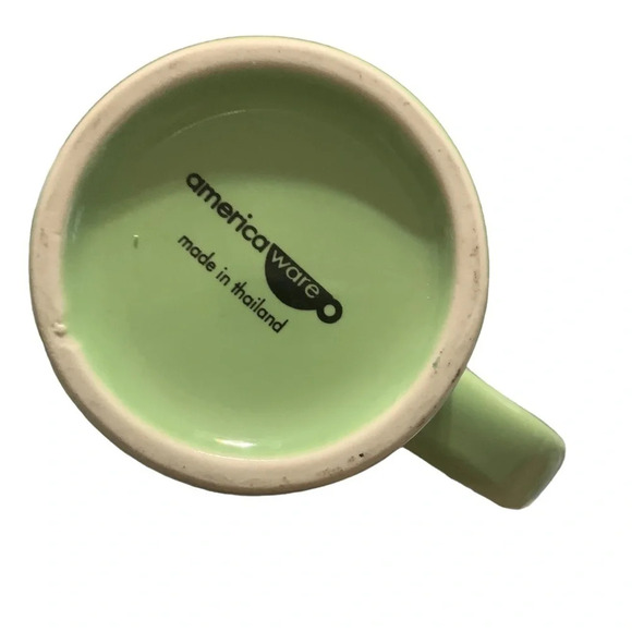 Peets Coffee Tea Green Mug People Silhouette Star Bean Yellow Orange Blue Red - Picture 6 of 6